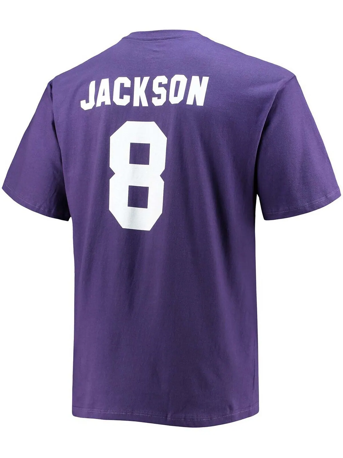 Мужская фиолетовая футболка Big and Tall Lamar Jackson Baltimore Ravens с именем игрока и номером — изображение 2 из 3