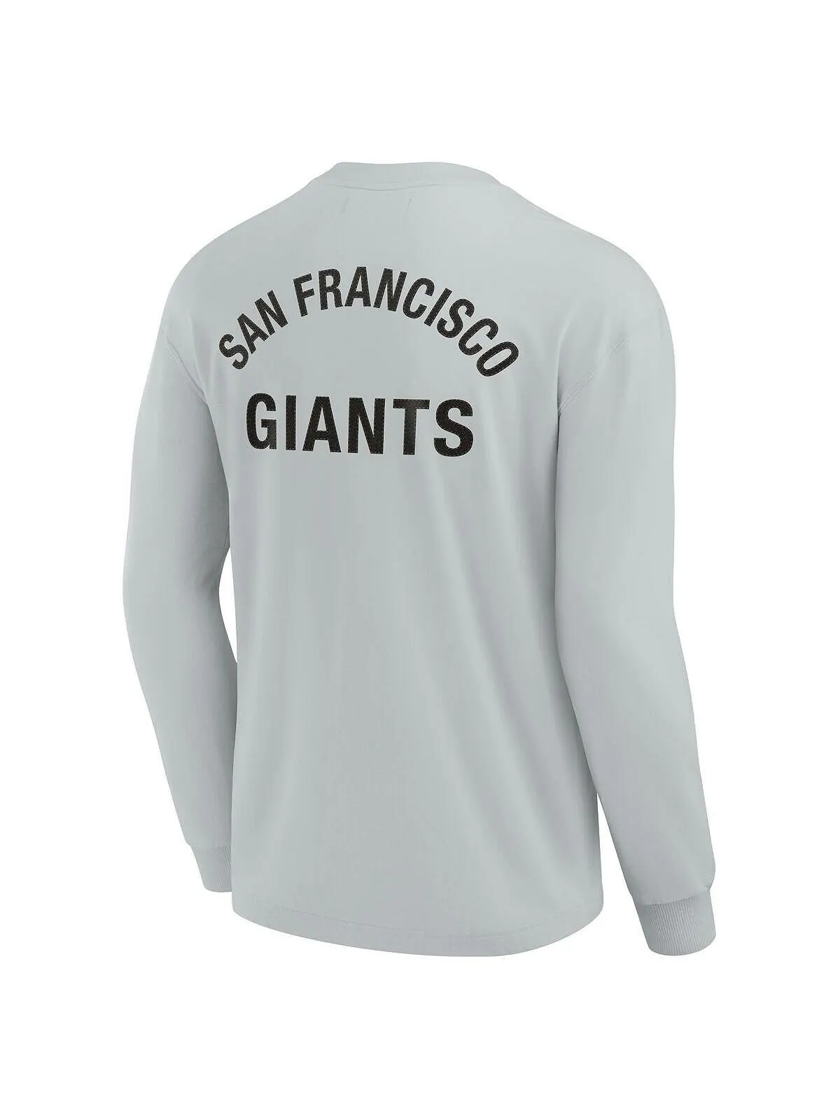 Мужская и женская серая супермягкая футболка с длинным рукавом San Francisco Giants Fanatics — изображение 3 из 3, серый