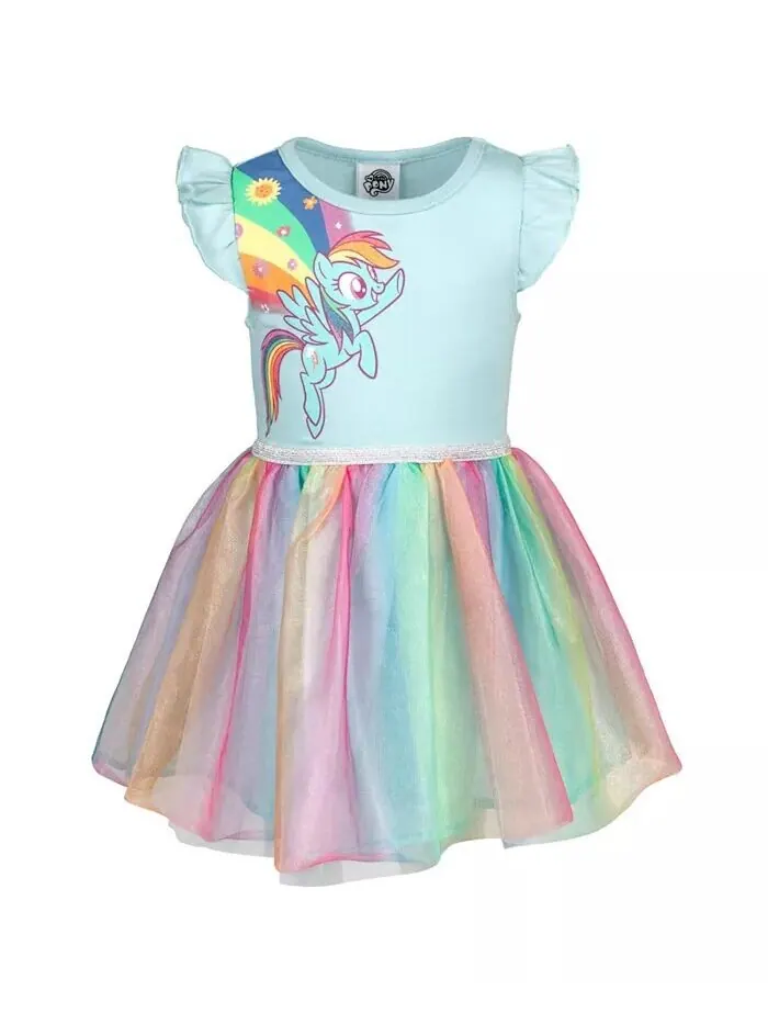 Платье для девочек Pinkie Pie Rainbow Dash от малыша до большого ребенка My Little Pony