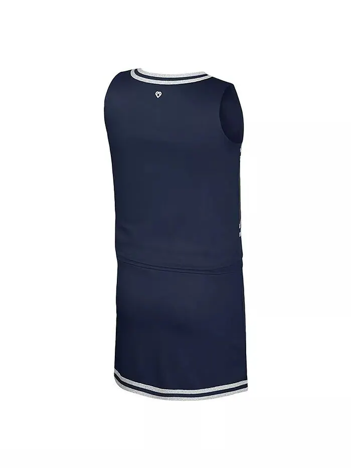 Комплект из топа и юбки для черлидеров Big Girls Navy Michigan Wolverines Colosseum — изображение 2 из 3