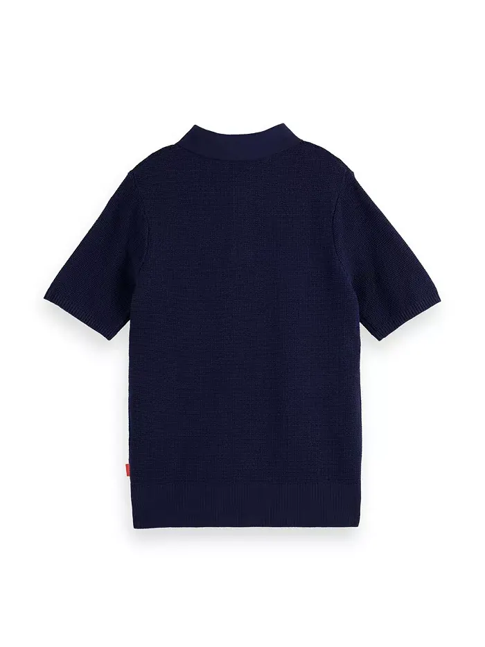 Плотная вязаная поло для мальчиков Little and Big Boys SCOTCH & SODA — изображение 2 из 3