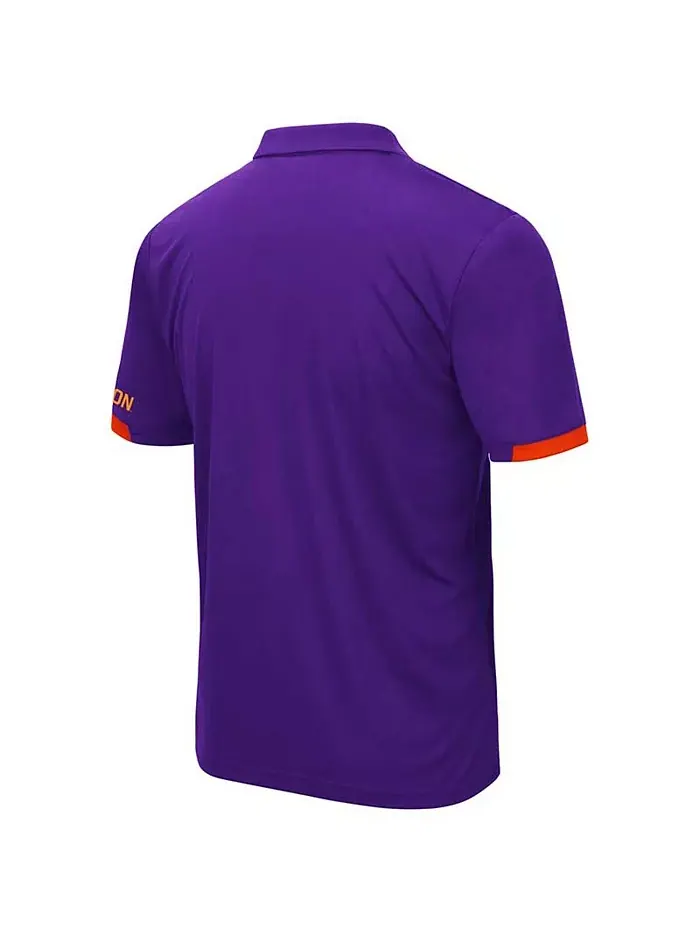 Мужская фиолетовая поло Big and Tall Santry Clemson Tigers Colosseum — изображение 3 из 3