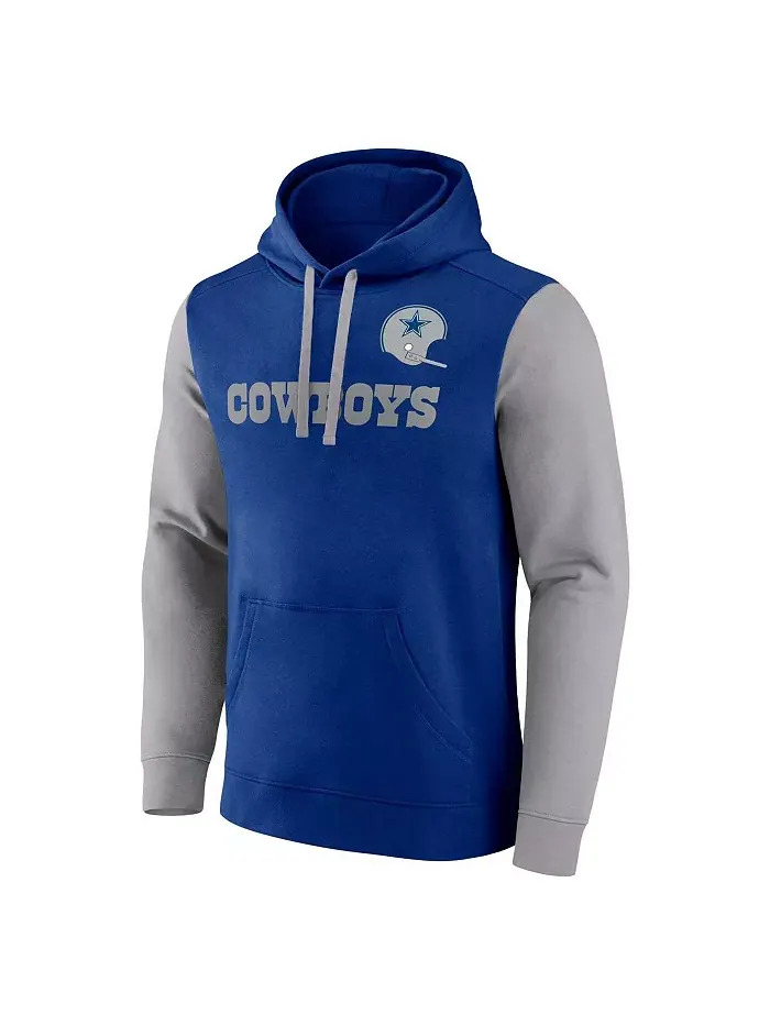 Мужская флисовая толстовка с капюшоном Royal Dallas Cowboys Fanatics — изображение 3 из 3