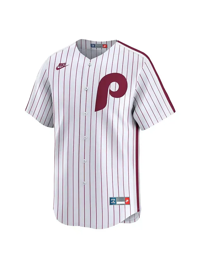Мужская белая ретро-джерси Philadelphia Phillies из коллекции Cooperstown Limited Nike — изображение 3 из 3