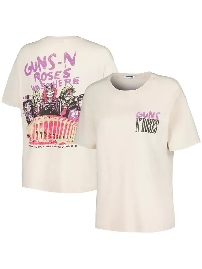 Женская футболка бойфренда Cream Guns n Roses Was Here Daydreamer