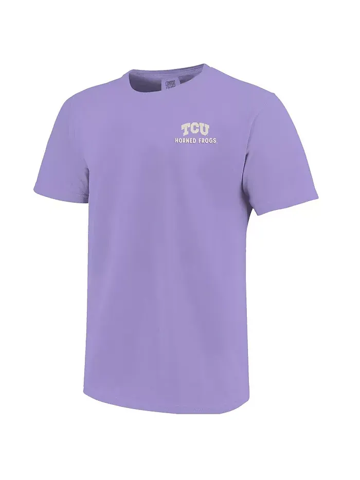 Футболка с изображением местных кампусов «Big Boys and Girls Purple TCU Horned Frogs» Image One — изображение 3 из 3