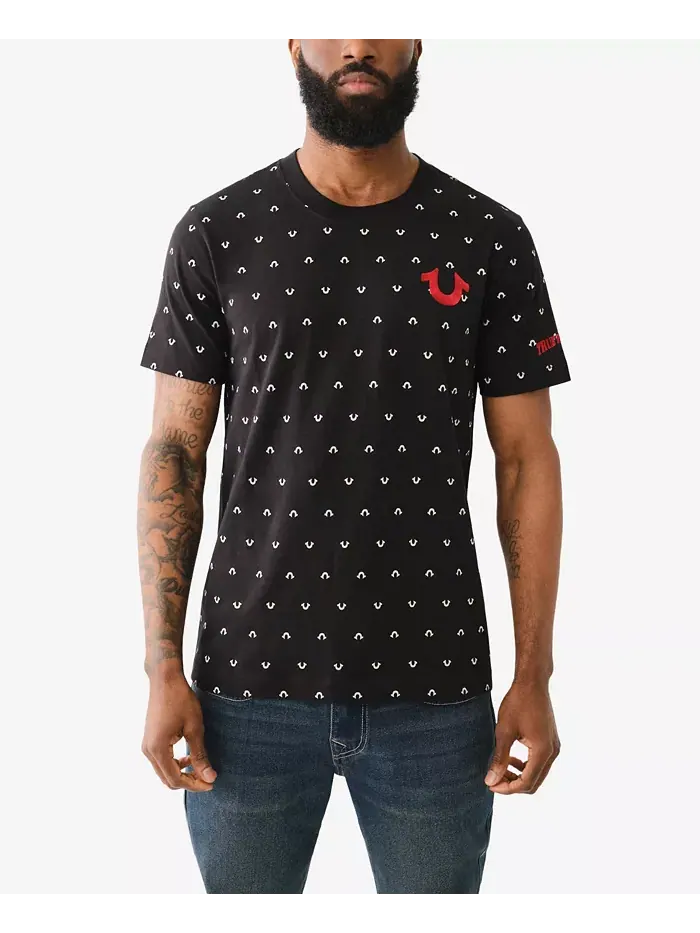 Футболка мужская True Religion с логотипом подковы