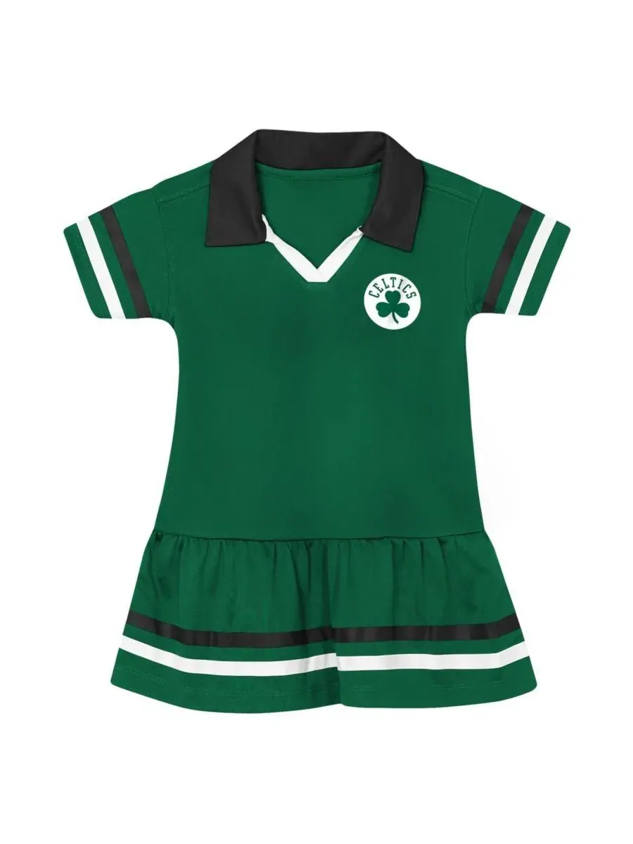 Платье из полиэстера с принтом Boston Celtics Star Player Fashion Dress Outerstuff — изображение 2 из 3, зеленый