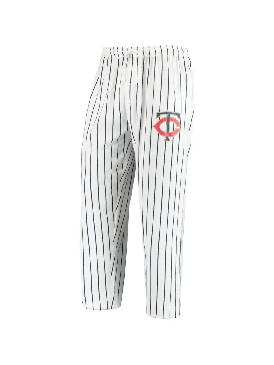 Concepts Sport Мужские белые/темно-синие брюки для отдыха Minnesota Twins Vigor — изображение 1 из 1, белый темно-синий
