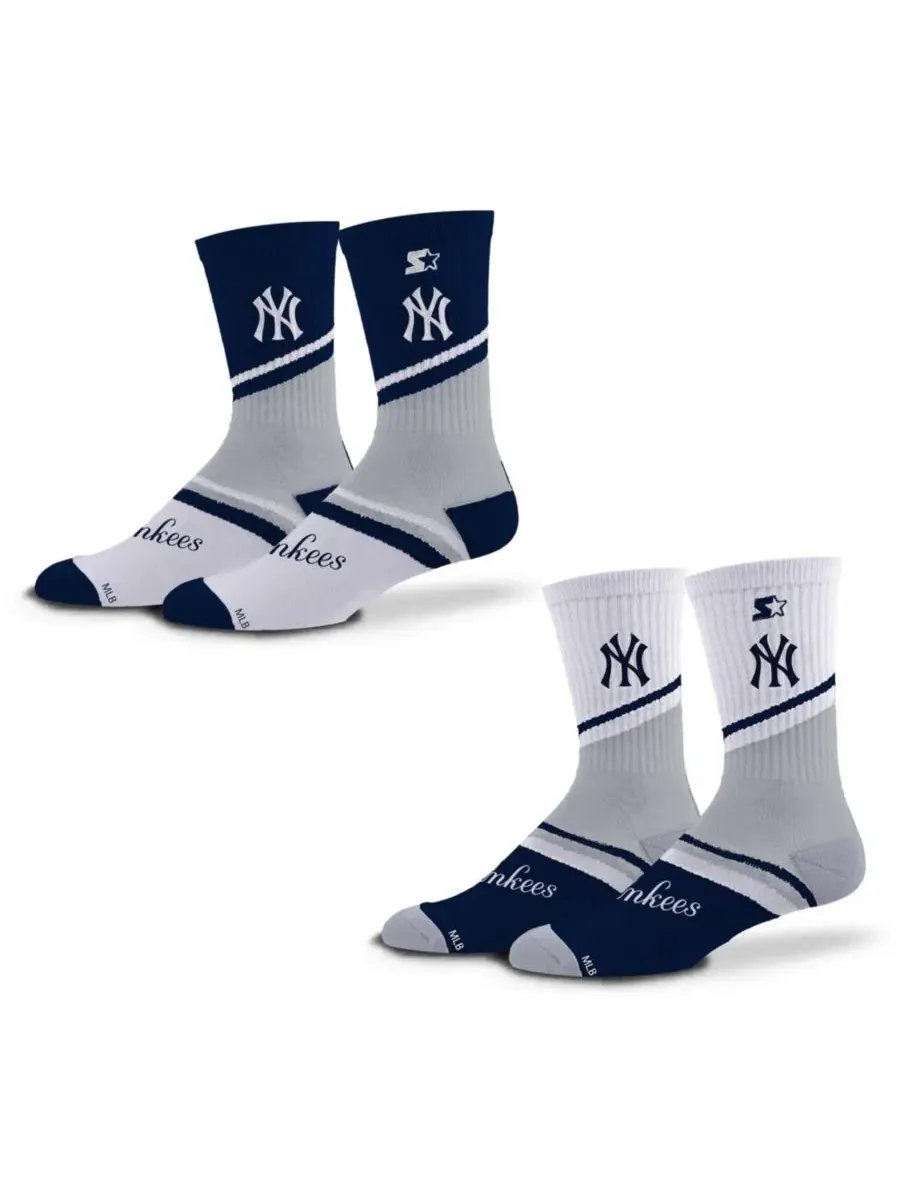 Комплект носков с графикой New York Yankees Old School Starter — изображение 1 из 1, темно-синий