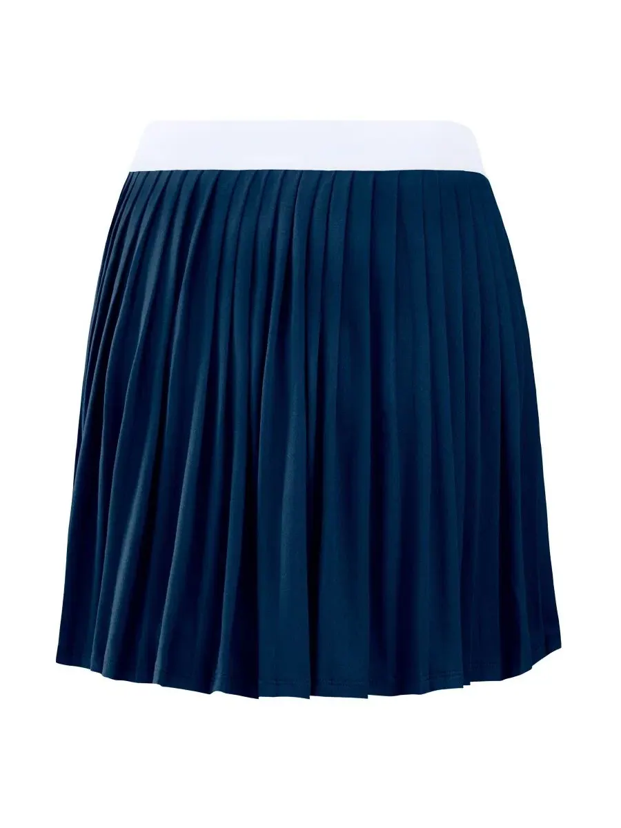 Юбка-шорты с плиссе Navy Atlanta Braves WEAR by Erin Andrews — изображение 3 из 5, темно-синий