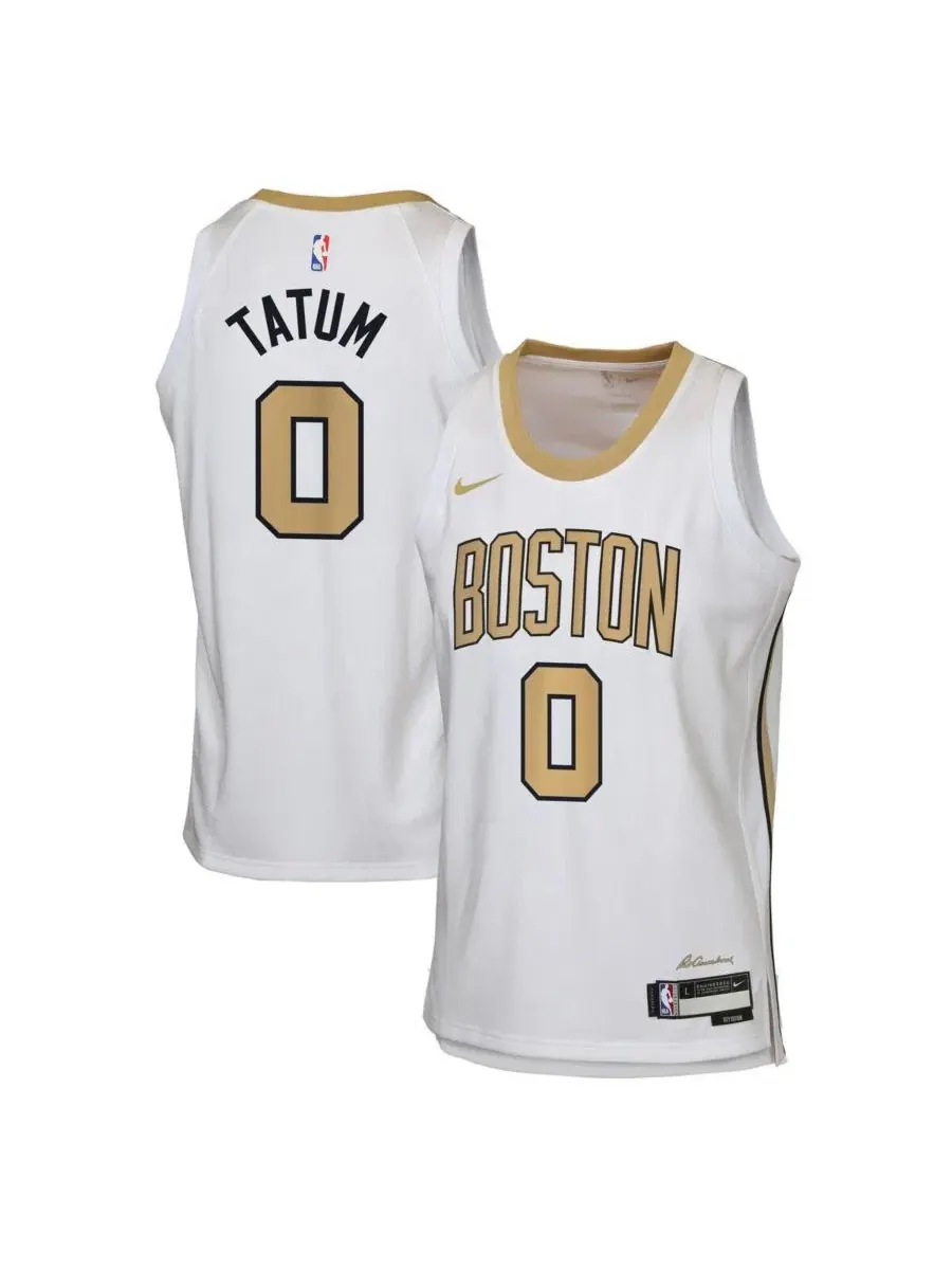 Детская майка Джейсона Тейтума белого цвета, Boston Celtics, сезон 2025/26, City Edition Swingman