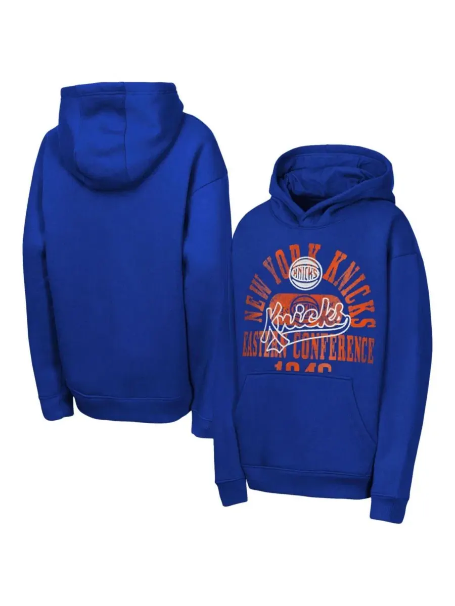 Худи с капюшоном New York Knicks Sweep Outerstuff — изображение 1 из 3, синий
