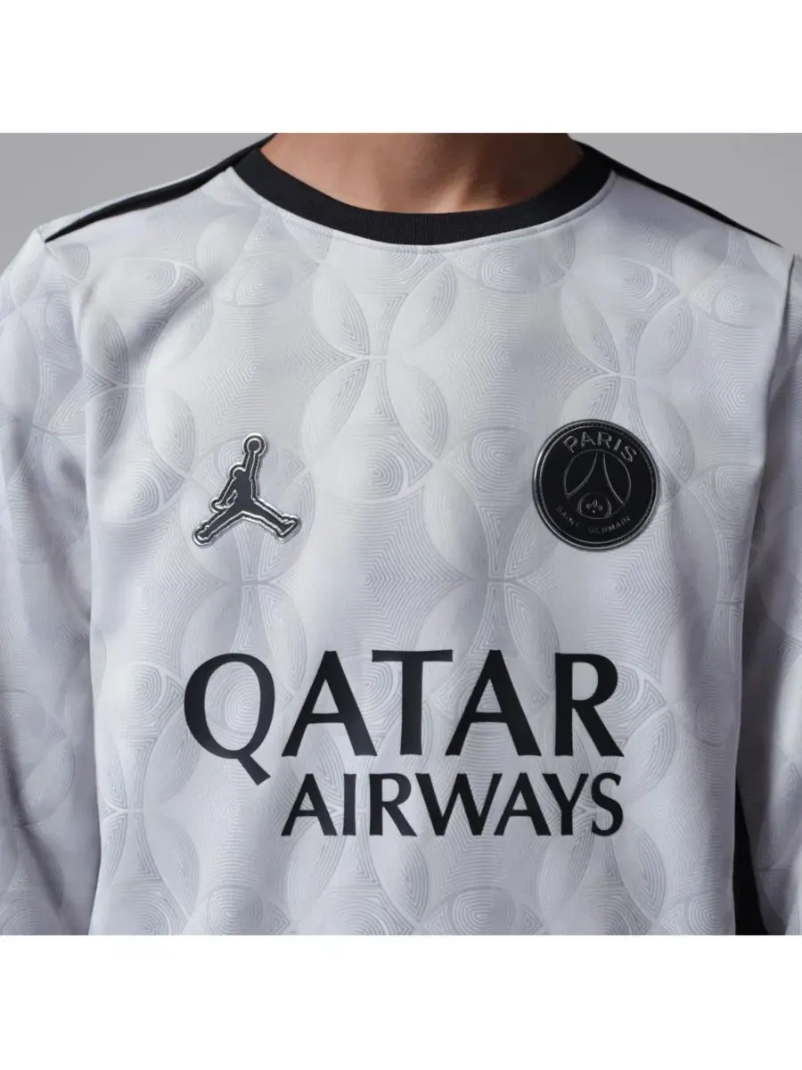 Футболка с длинным рукавом Paris Saint-Germain Dri-FIT Jordan — изображение 3 из 4, серый