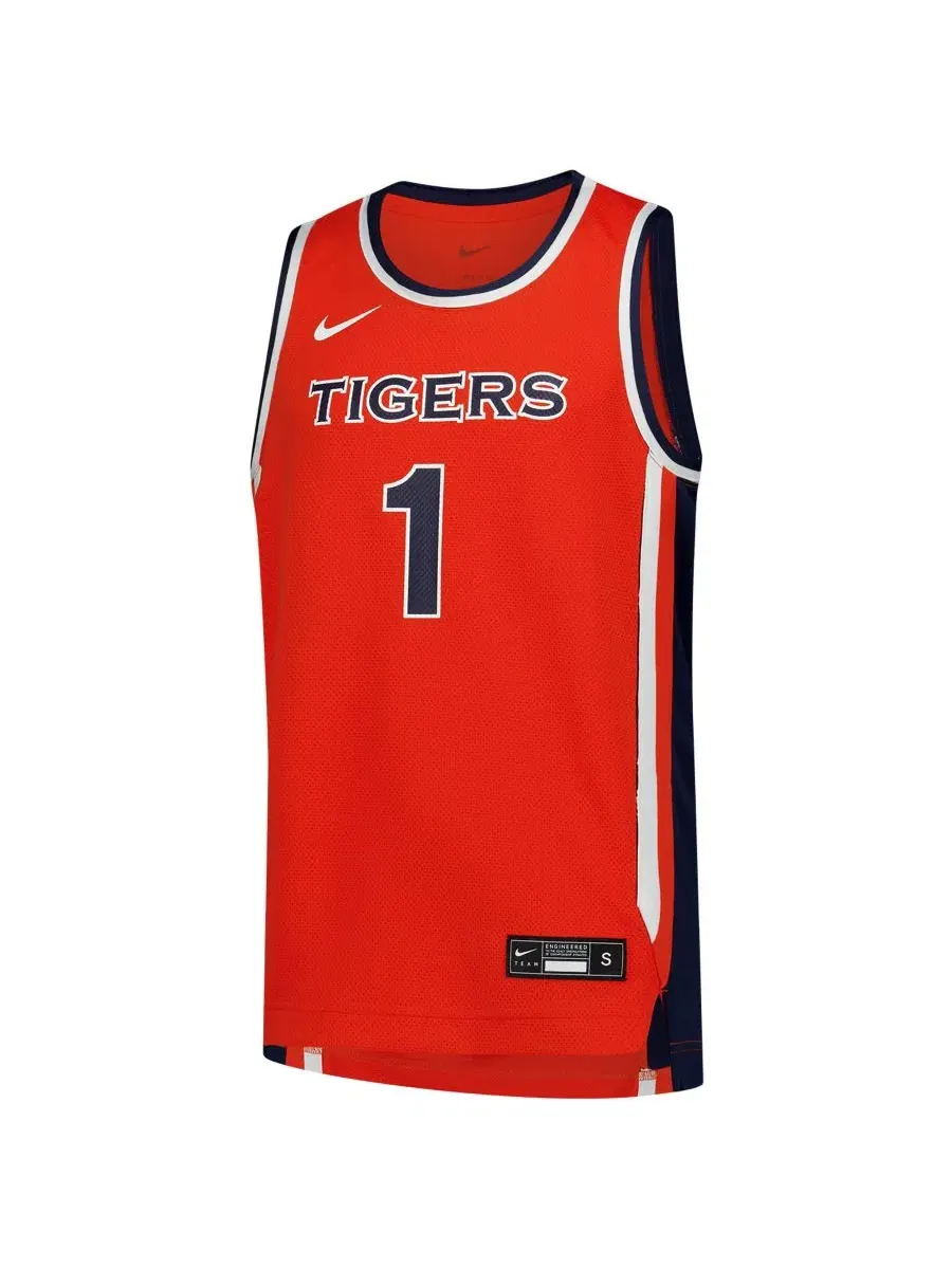 Баскетбольная футболка Nike Auburn Tigers Replica с длинным рукавом — изображение 2 из 3, оранжевый