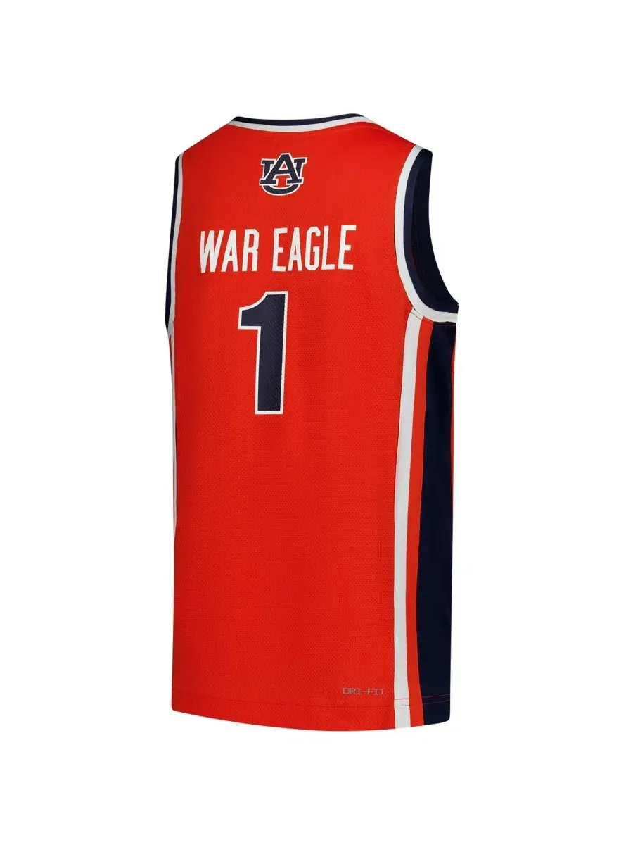 Баскетбольная футболка Nike Auburn Tigers Replica с длинным рукавом — изображение 3 из 3, оранжевый