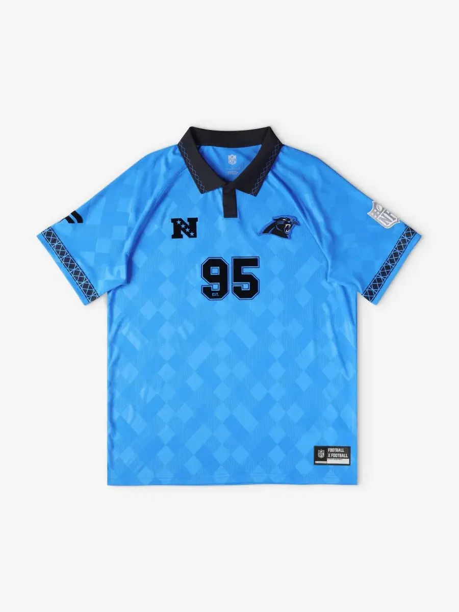 Футболка-поло с воротником Carolina Panthers Football x Football Fanatics