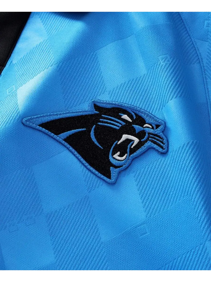 Футболка-поло с воротником Carolina Panthers Football x Football Fanatics — изображение 3 из 5, синий белый