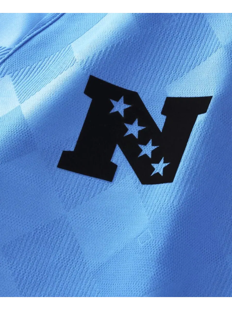 Футболка-поло с воротником Carolina Panthers Football x Football Fanatics — изображение 4 из 5, синий белый