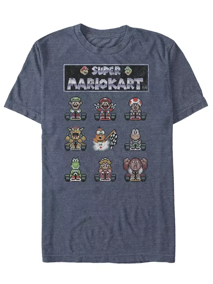 Футболка с коротким рукавом Nintendo Men's Mario Kart Racers Ready Fifth Sun — изображение 1 из 1
