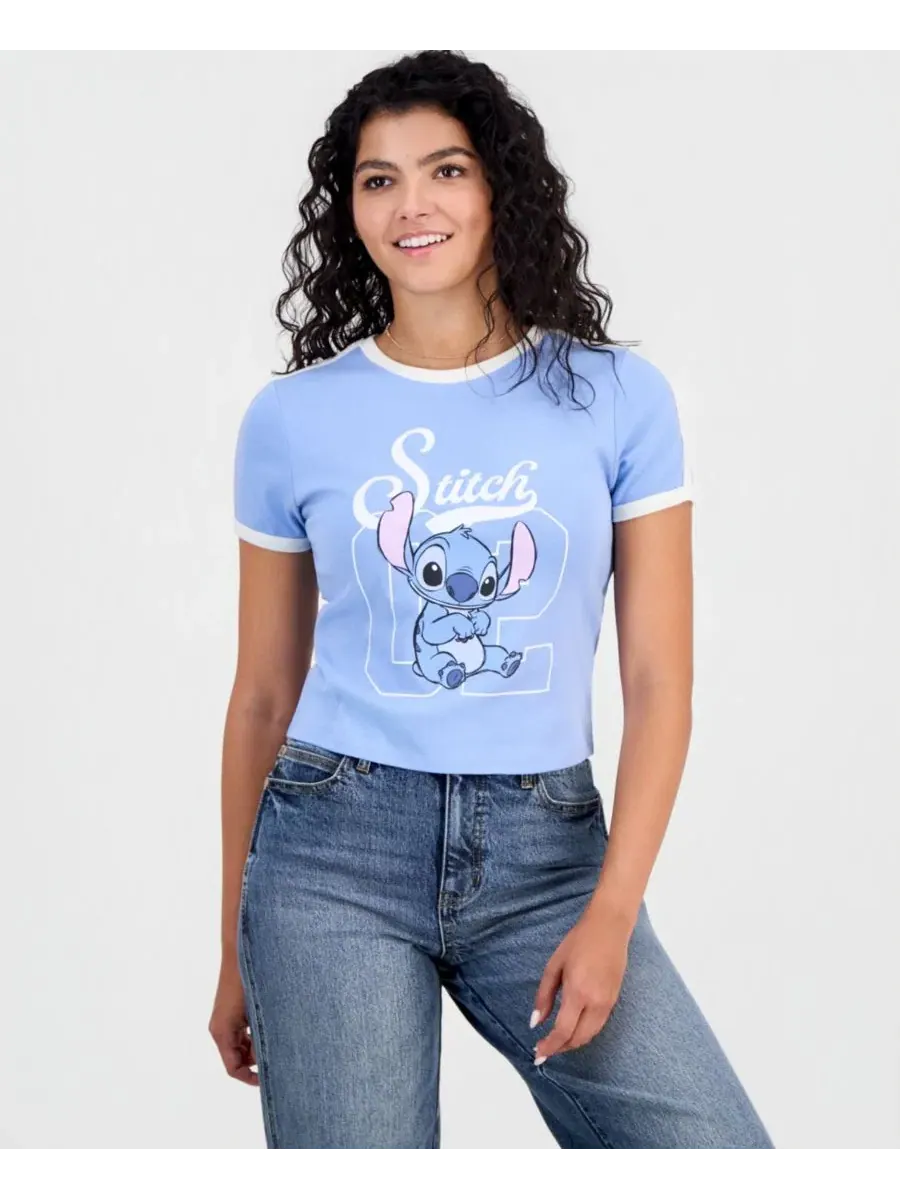 Футболка с коротким рукавом с принтом Stitch Sporty Disney, Lt/Pasblue