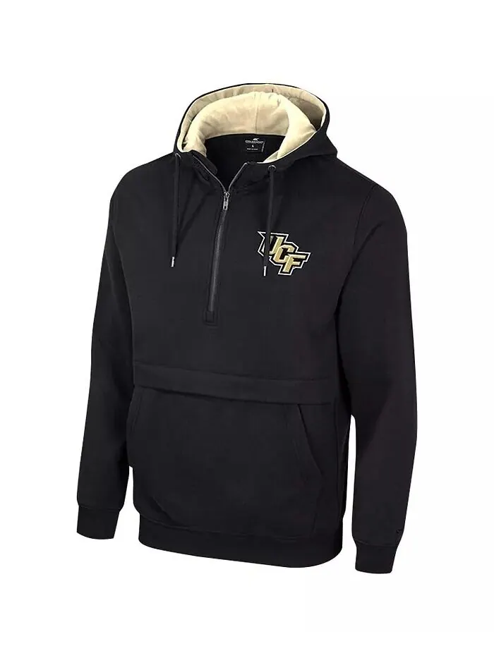 Мужская черная толстовка с капюшоном UCF Knights Team Half-Zip Colosseum — изображение 2 из 3