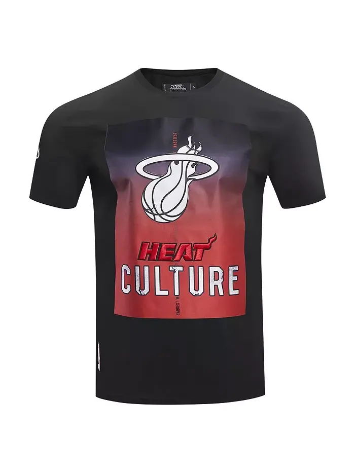 Мужская футболка Miami Heat City Edition 2023 черного цвета Pro Standard — изображение 2 из 4