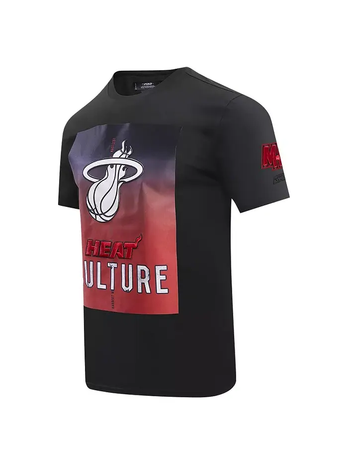 Мужская футболка Miami Heat City Edition 2023 черного цвета Pro Standard — изображение 4 из 4