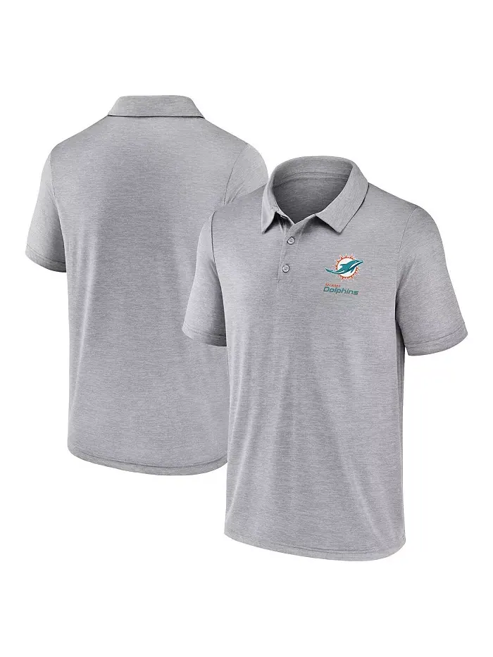 Мужская серая поло Miami Dolphins Making Waves Fanatics — изображение 1 из 3