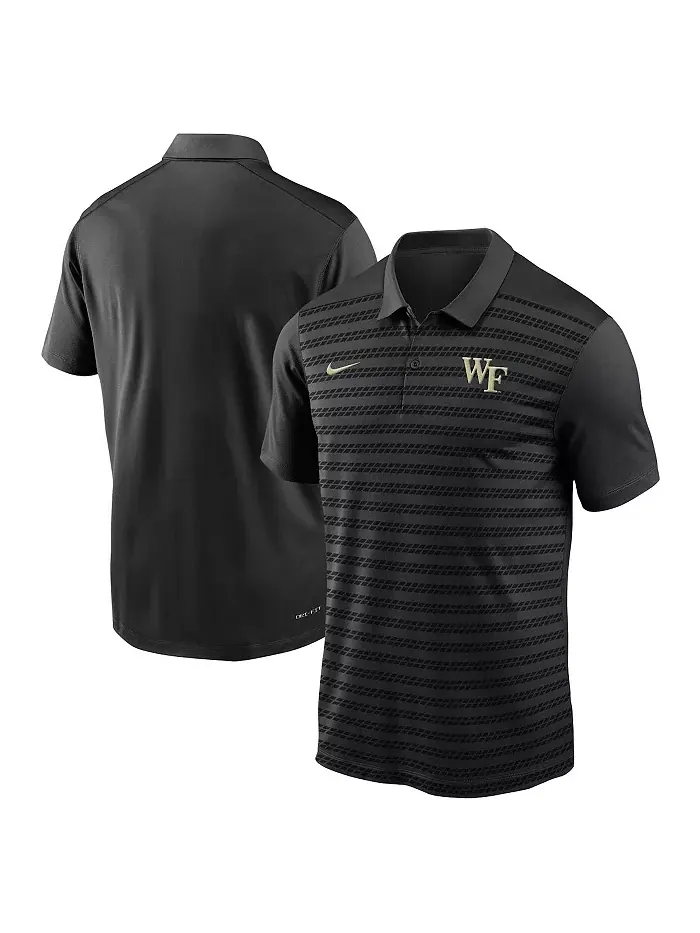 Мужская черная поло Wake Forest Demon Deacons 2024 Sideline Victory Coaches Performance Polo Nike — изображение 1 из 3