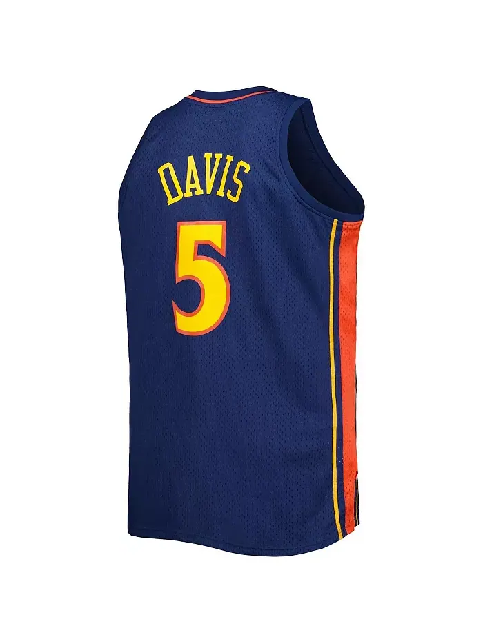 Мужская майка Baron Davis Navy Golden State Warriors Big and Tall Hardwood Classics 2006-07 — изображение 2 из 3