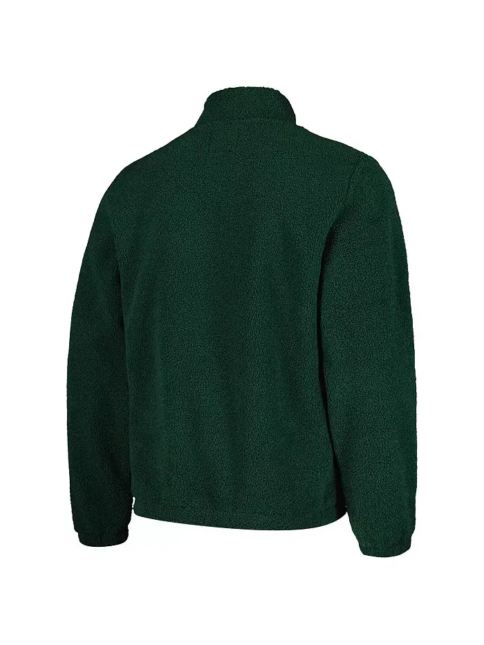 Толстовка Men's Green Michigan State Spartans Pinch Runner Half-Zip Top G-III Sports by Carl Banks — изображение 2 из 3
