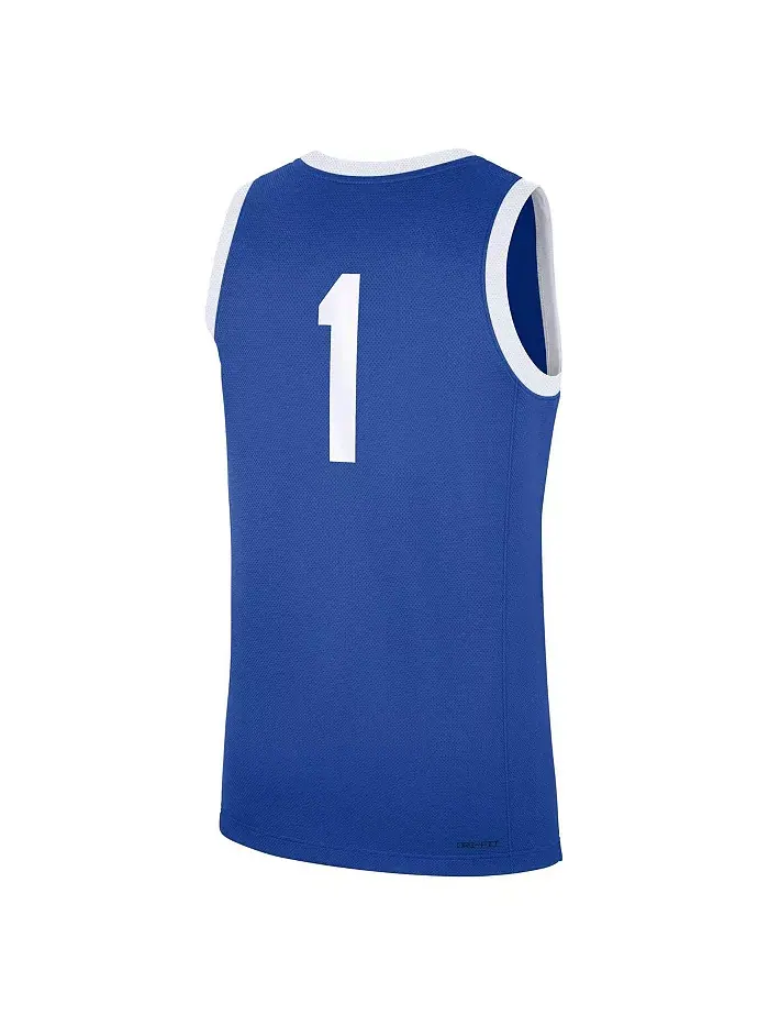 Мужская 1 Royal Kentucky Wildcats Road Replica Jersey Nike — изображение 3 из 3
