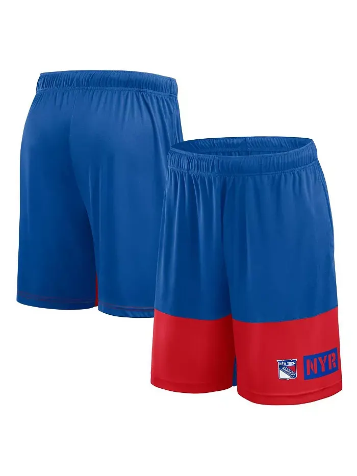 Мужские шорты New York Rangers Best of the Best синего цвета Logo Athletic — изображение 1 из 3