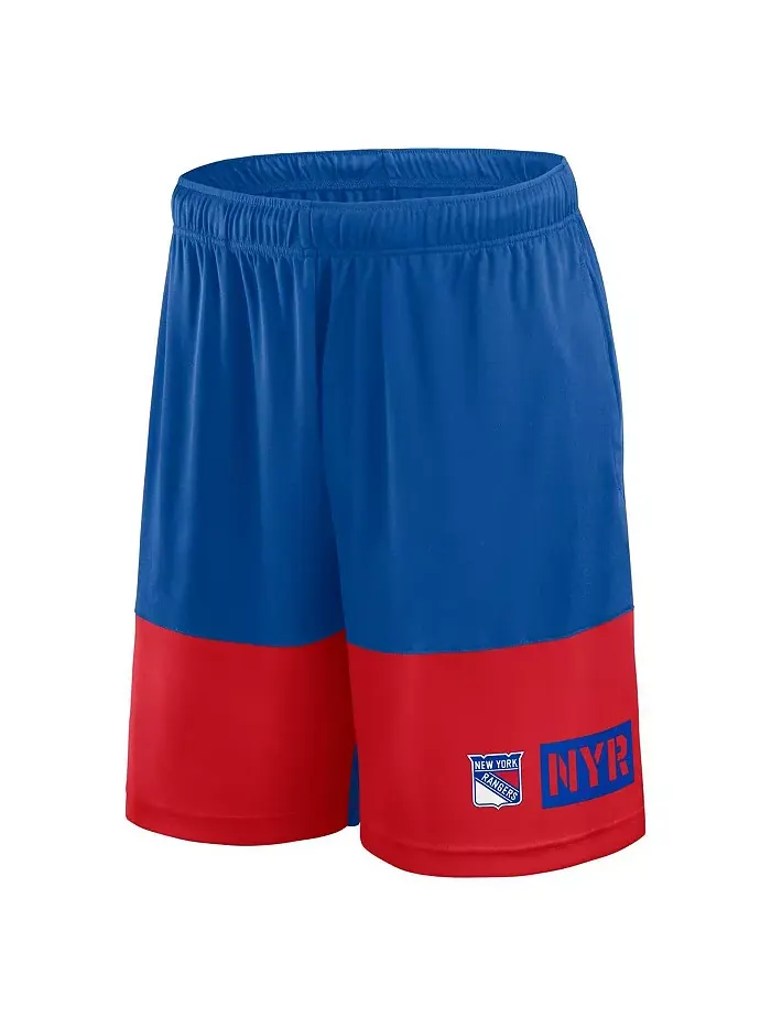 Мужские шорты New York Rangers Best of the Best синего цвета Logo Athletic — изображение 2 из 3