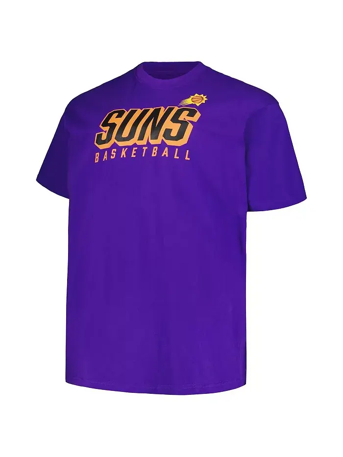 Мужской фиолетово-оранжевый набор футболок Phoenix Suns Big and Tall с коротким и длинным рукавом — изображение 4 из 4