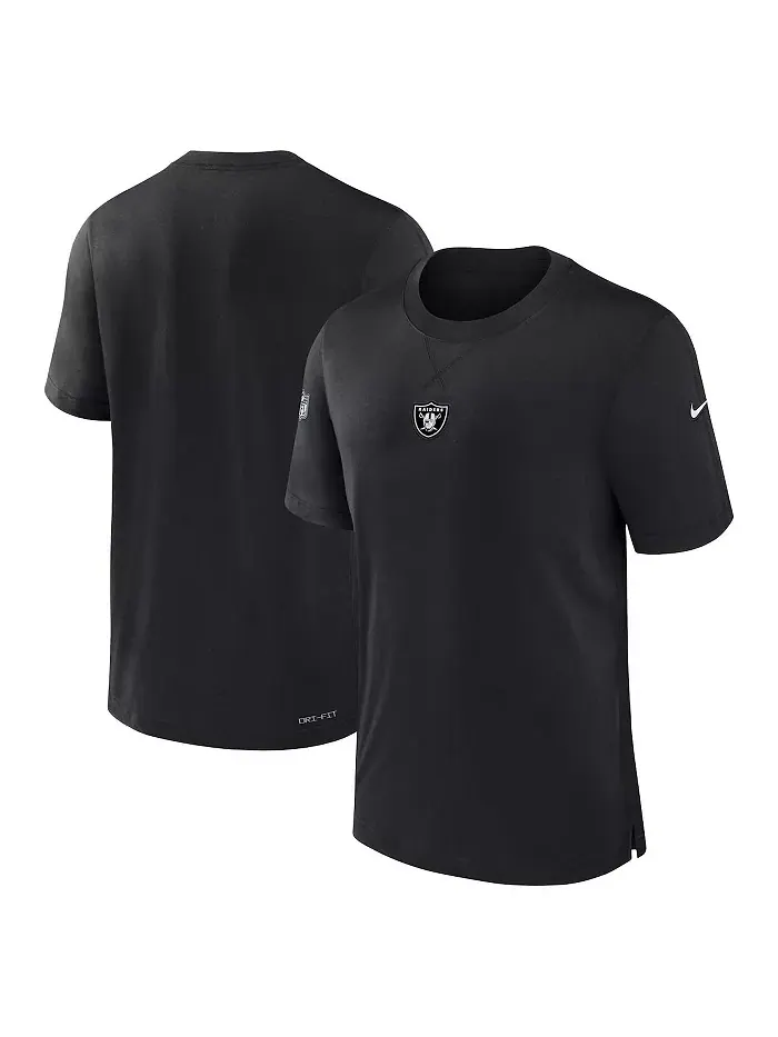 Мужская черная футболка Las Vegas Raiders 2023 Sideline Performance Nike — изображение 1 из 3