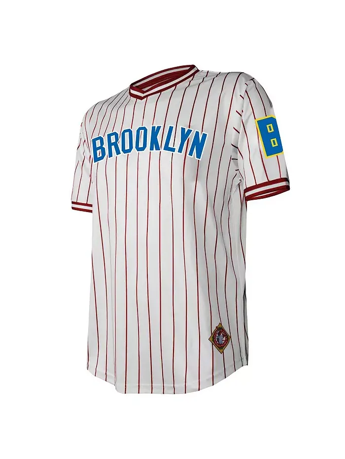 Мужская белая состаренная футболка Brooklyn Royal Giants с V-образным вырезом Stitches — изображение 2 из 3
