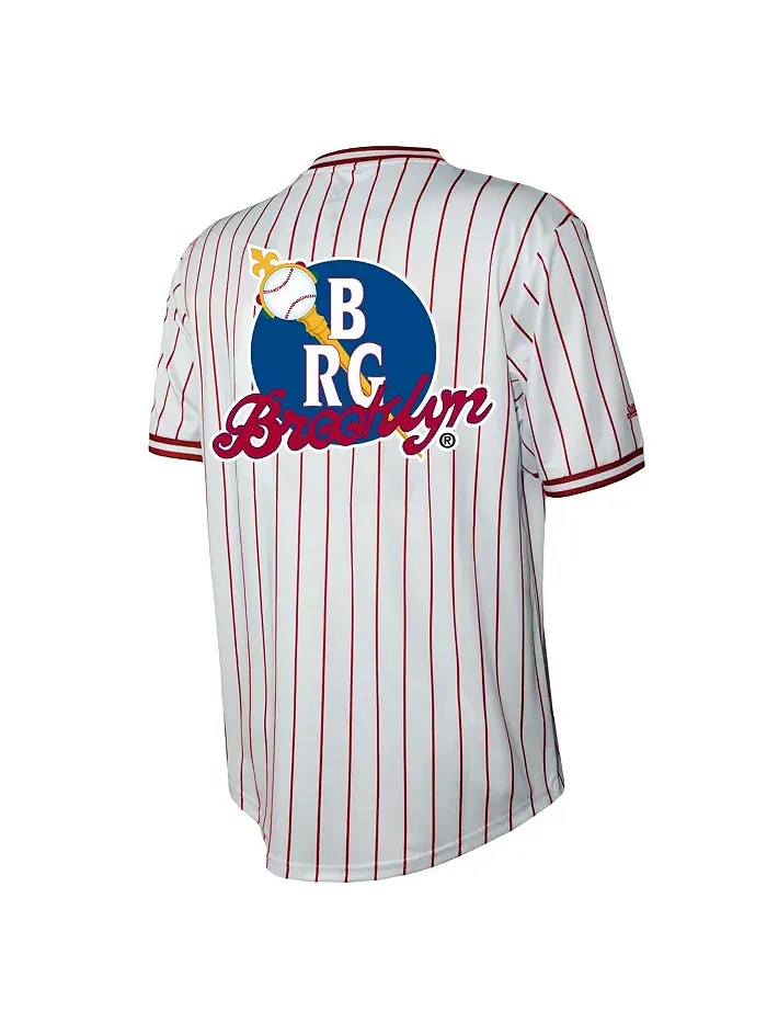 Мужская белая состаренная футболка Brooklyn Royal Giants с V-образным вырезом Stitches — изображение 3 из 3