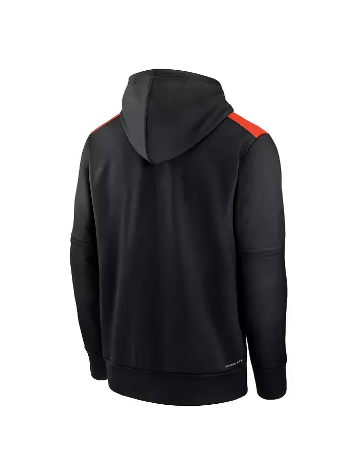 Мужская черная толстовка с капюшоном San Francisco Authentic Collection Performance Pullover Hoodie — изображение 2 из 3