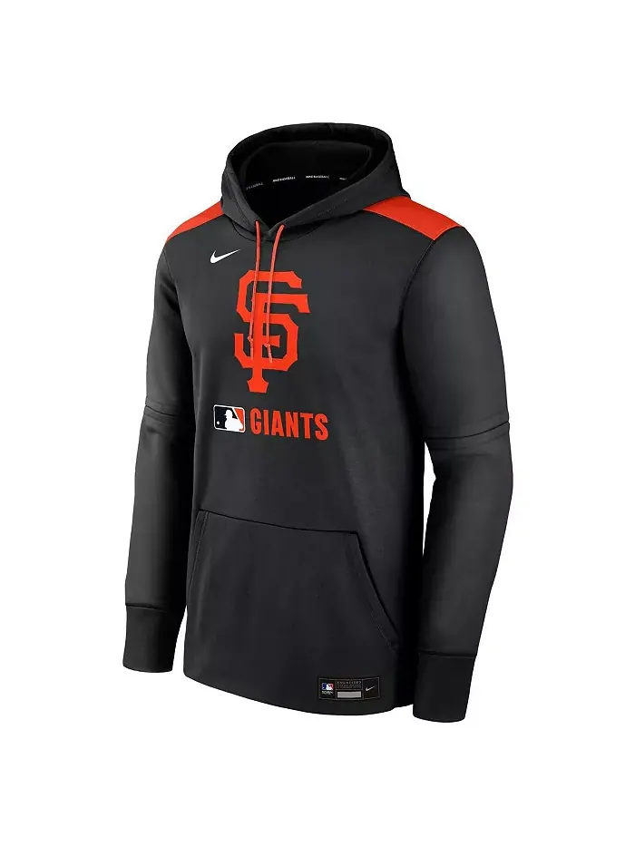Мужская черная толстовка с капюшоном San Francisco Authentic Collection Performance Pullover Hoodie — изображение 3 из 3