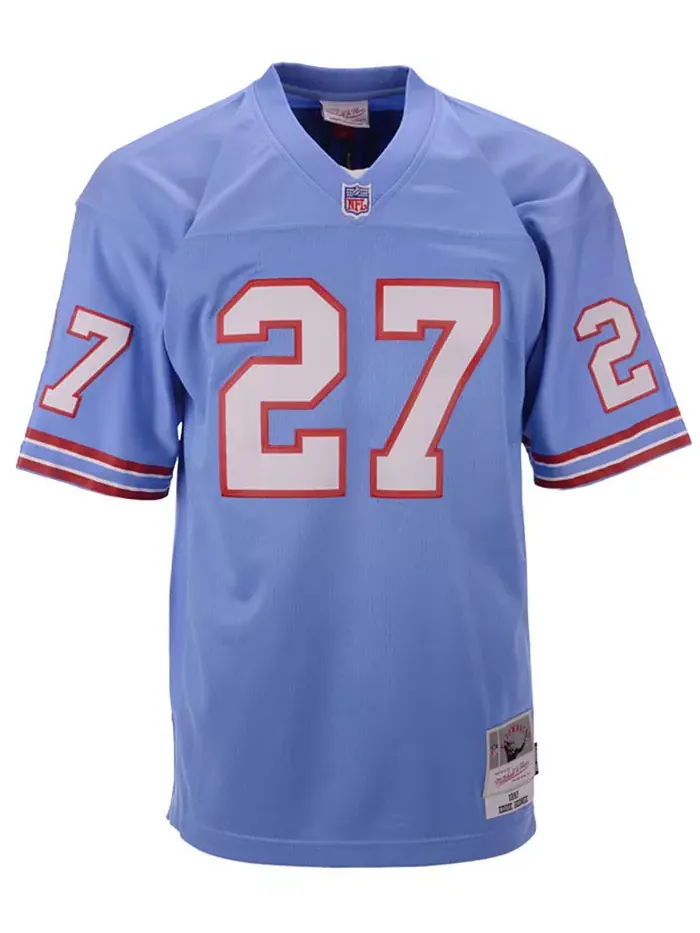 Мужская реплика ретро-джерси Eddie Houston Oilers в стиле ретро Mitchell & Ness — изображение 3 из 3