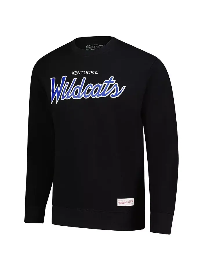 Мужской черный толстовка Kentucky Wildcats Elite Script Mitchell & Ness — изображение 2 из 3