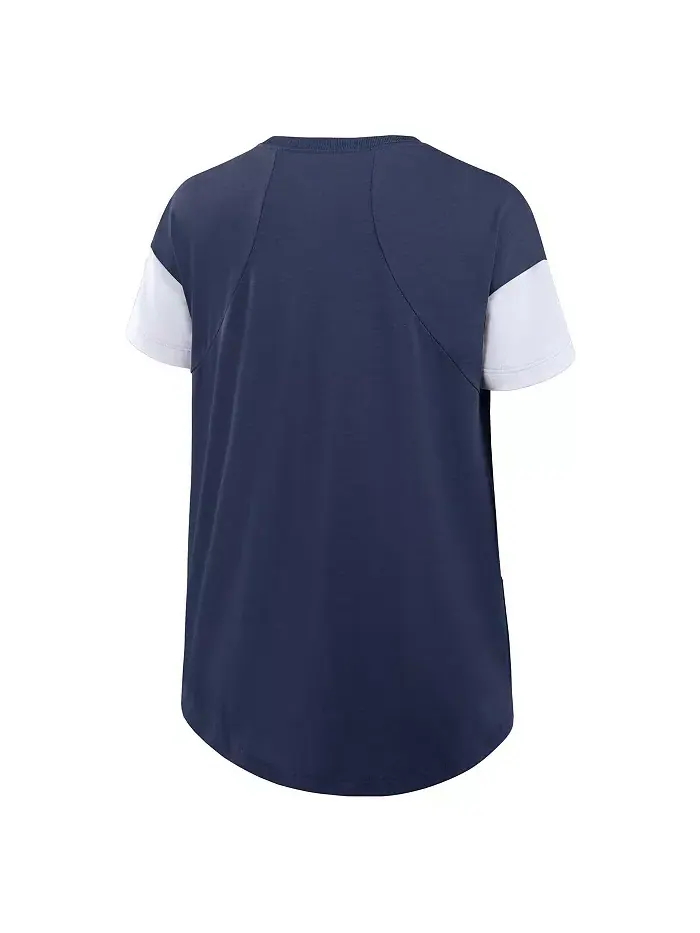 Женская струящаяся футболка Navy New York Yankees Nike — изображение 3 из 3