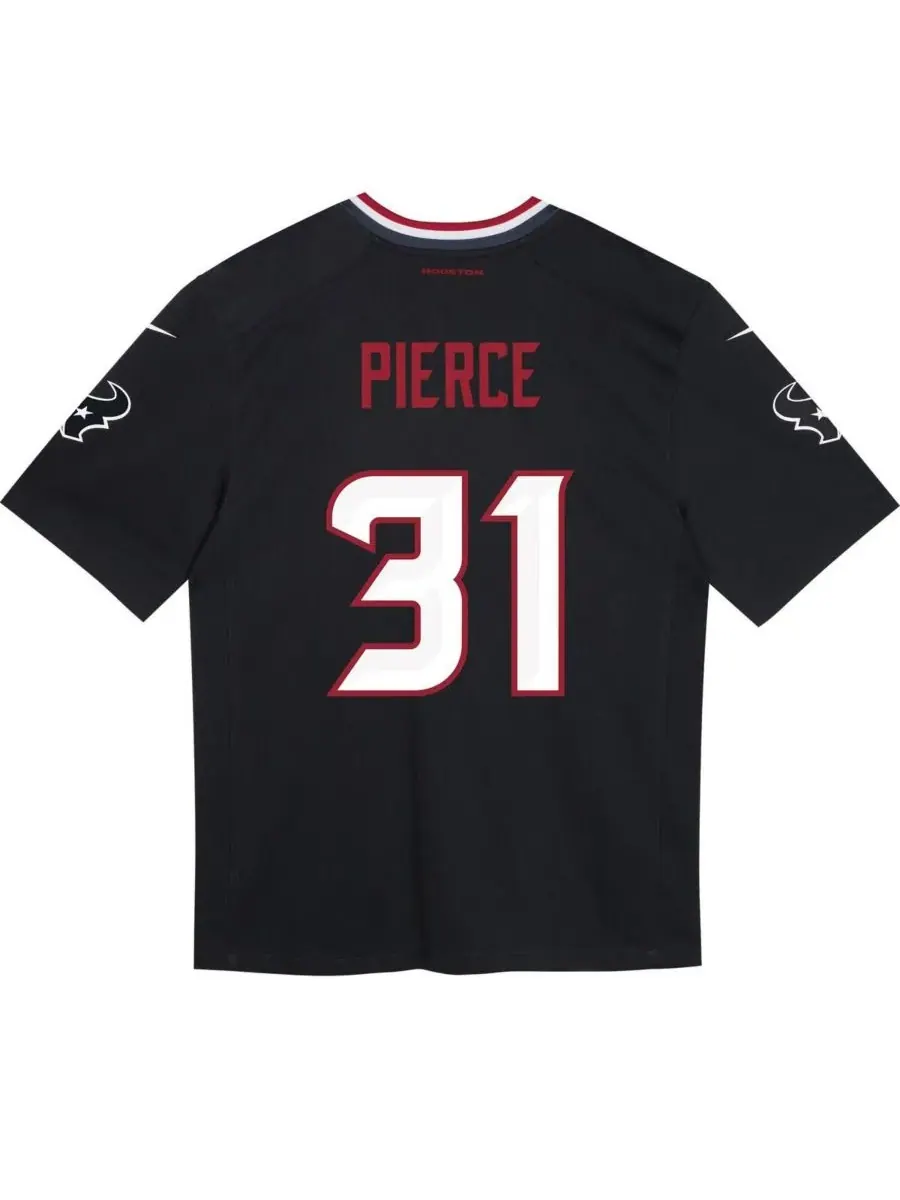 Nike Детская игровая футболка Dameon Pierce Navy Houston Texans для мальчиков и девочек — изображение 3 из 3, темно-синий