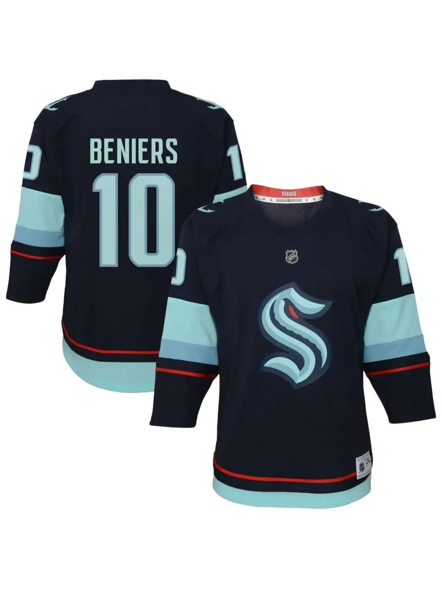 Outerstuff Детская футболка-реплика Мэтти Бениерса темно-синего цвета с символикой команды «Сиэтл
