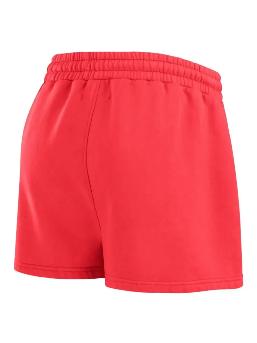 WEAR by Erin Andrews Женский комплект из двух предметов: красная толстовка и шорты из флиса с — изображение 5 из 5, красный