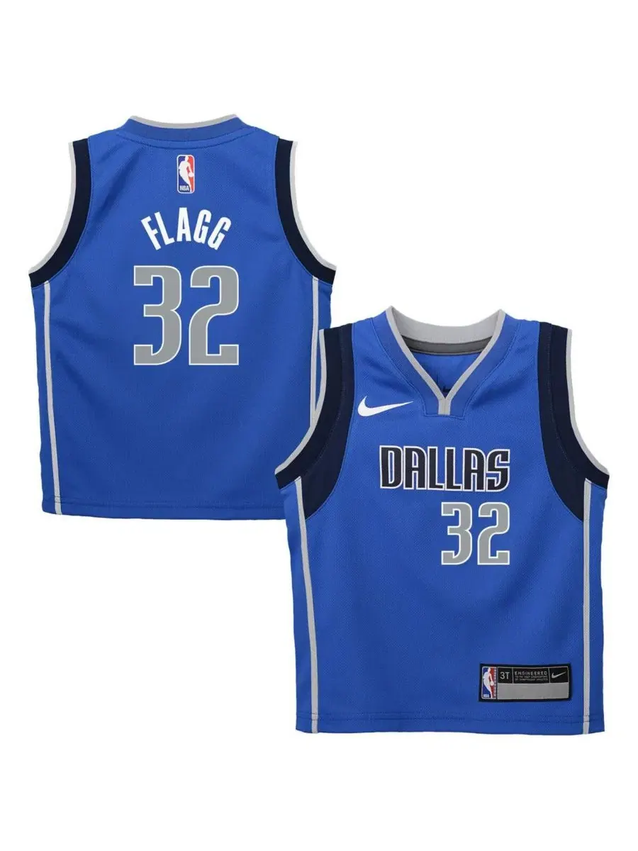 Детский игровой джерси Dallas Mavericks Swingman с принтом и номером Nike — изображение 1 из 3, синий