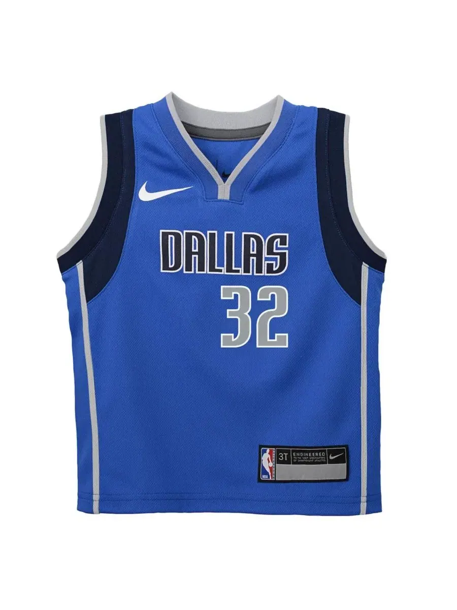 Детский игровой джерси Dallas Mavericks Swingman с принтом и номером Nike — изображение 2 из 3, синий