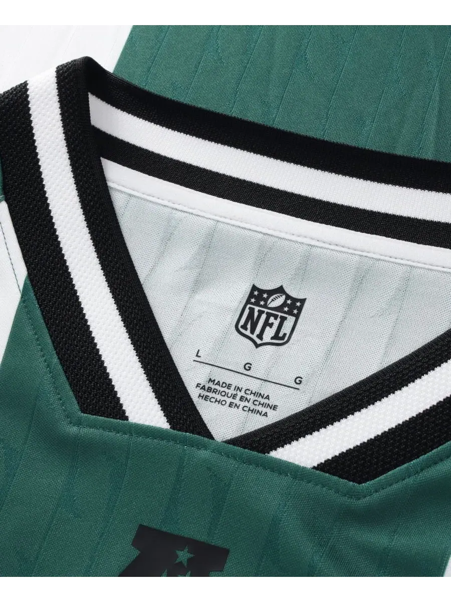 Футболка-поло с V-образным вырезом New York Jets Football x Football Fanatics — изображение 2 из 5, белый